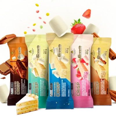 Barra Crisp com Whey Protein - Display C/ 12 Un