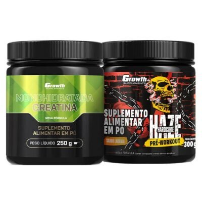 Kit Creatina Monohidratada 250g  e Pré-Treino Haze 300g