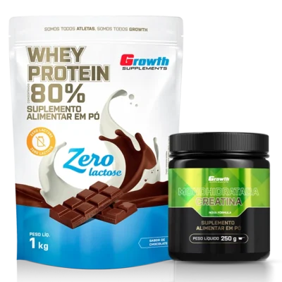 Kit Whey Protein Concentrado Zero + Creatina Mono 250g