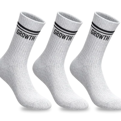 Kit 3 Meias Premium Growth Under Cinza Grafite