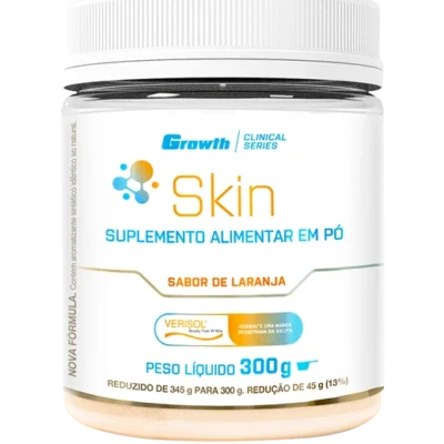 Growth Skin Colágeno Tipo 1 + Colágeno Verisol + Ácido Hialurônico + Vitamina C 300g
